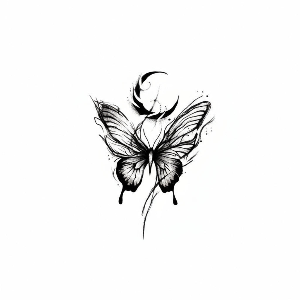 Temporary Butterfly Design Tattoo (Waterproof)
